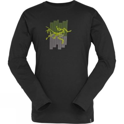 Playeras Arc'teryx Towers Manga Larga Hombre - Gris - Chile IDO047623